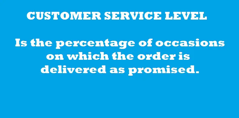 customer service level