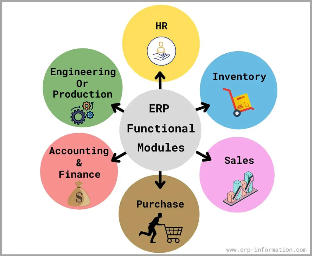 ERP functional modules