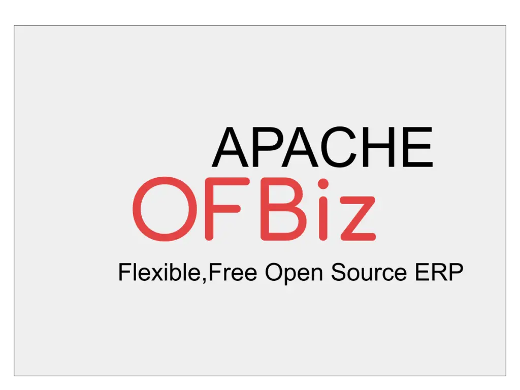 Apache OFBiz ERP