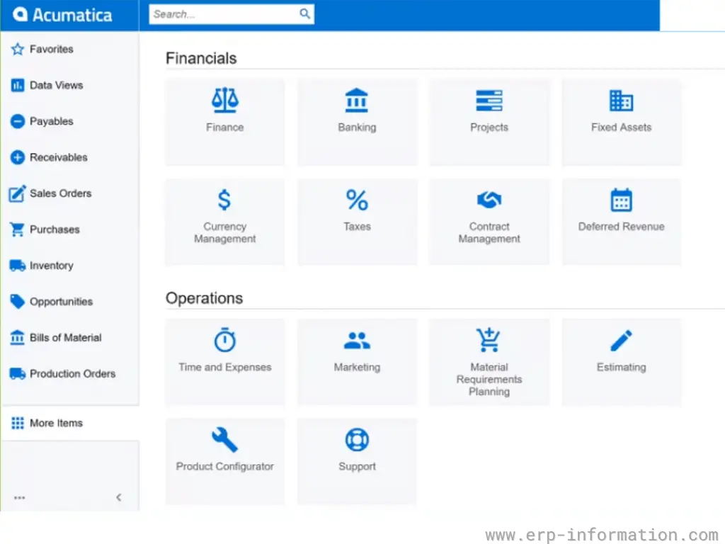 Acumatica Modules