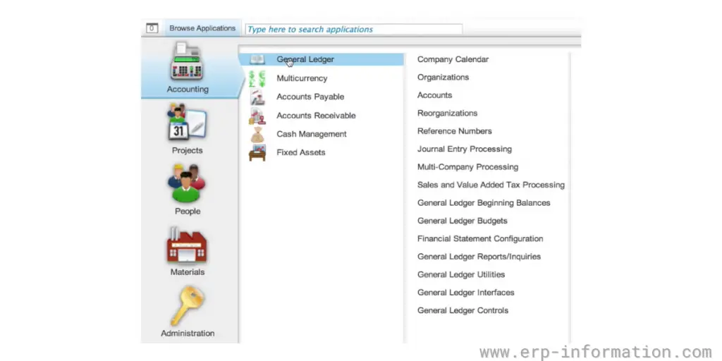 Deltek Costpoint Browse Applications