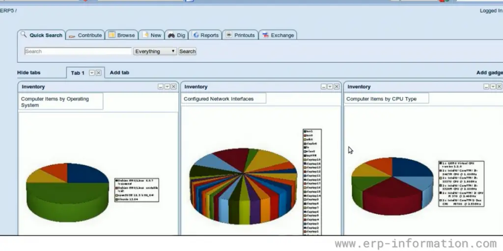 erp5 quick search inventory