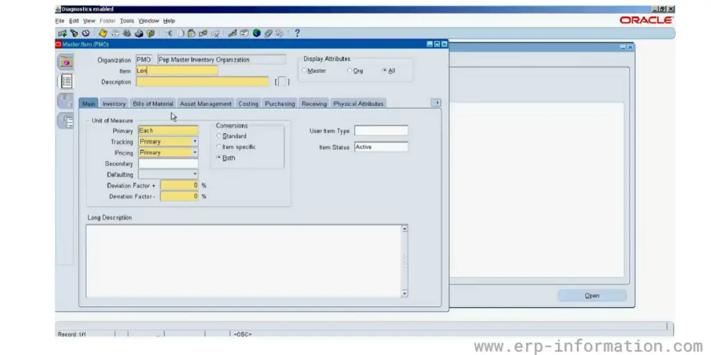 Creating a Purchase Order -  - oracle apps purchase to pay 