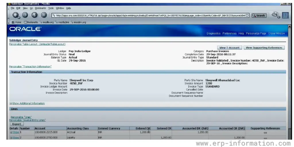 Create Accounting Entries - Oracle Apps P2P