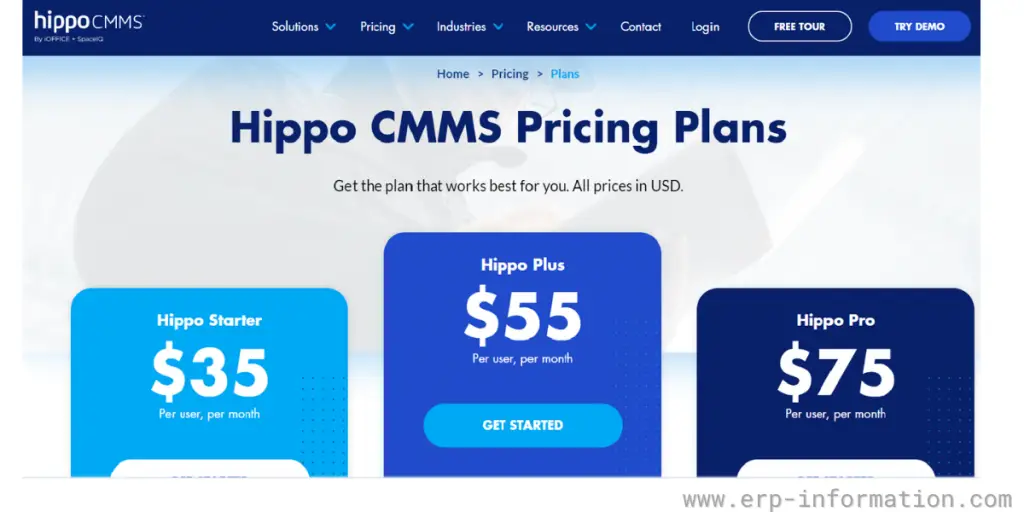 Hippo CMMS Pricing