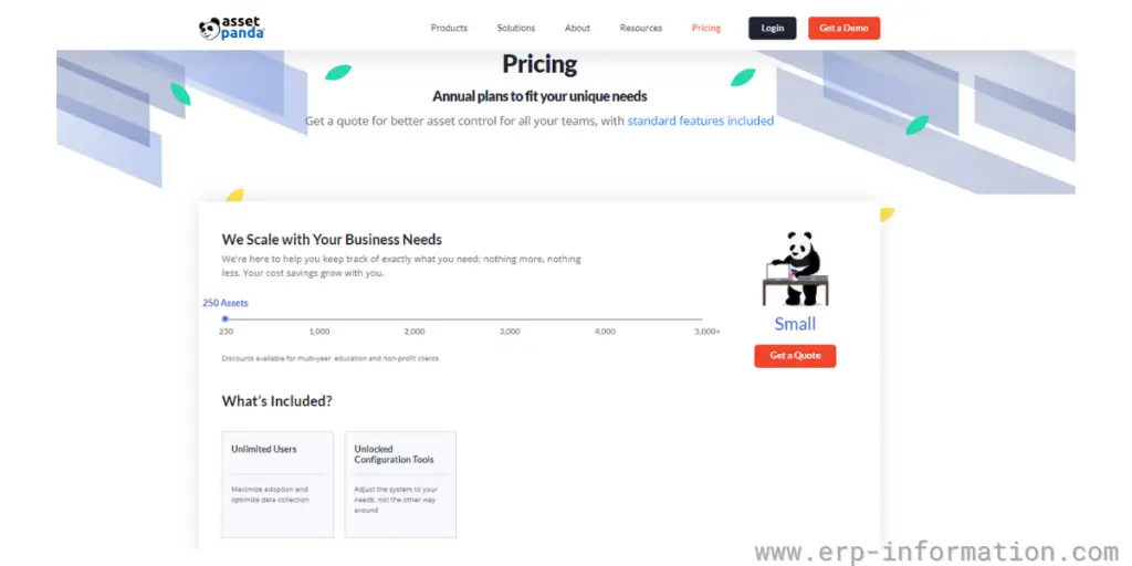 Asset Panda Pricing