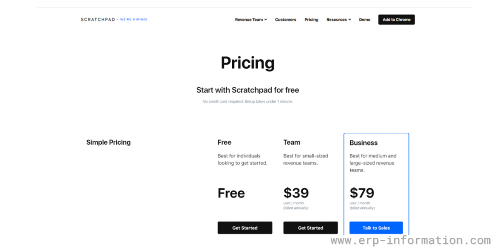 Scratchpad Pricing