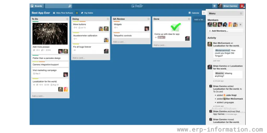 Trello Dashboard