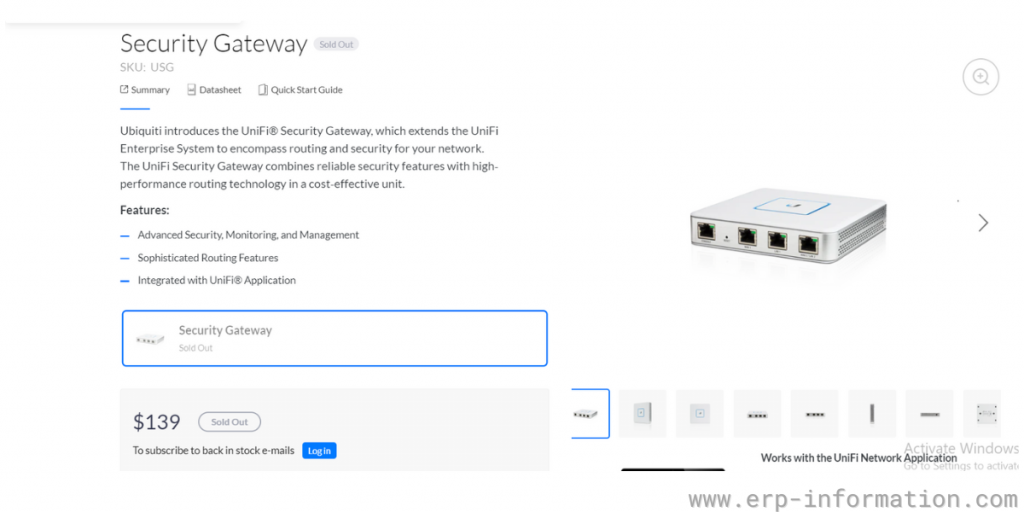 Unify Security Gateway Pricing