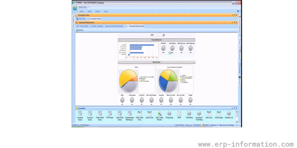 Financial statement of SYSPRO