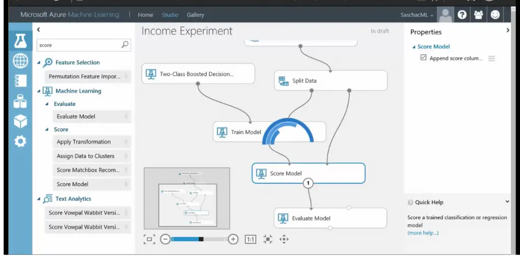 Machine Learning of Microsoft Azure 