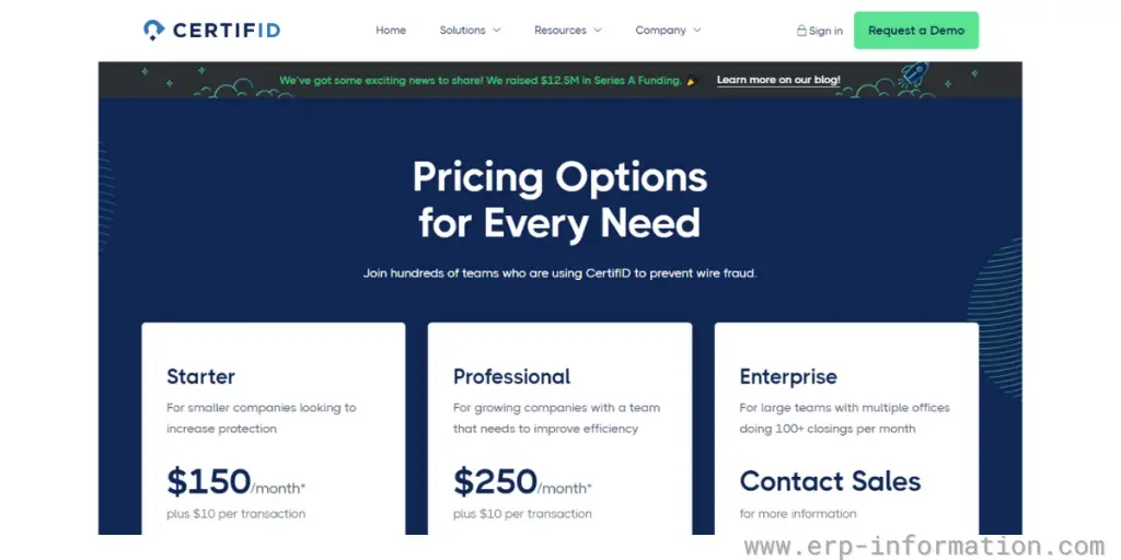 Pricing of CertifiD