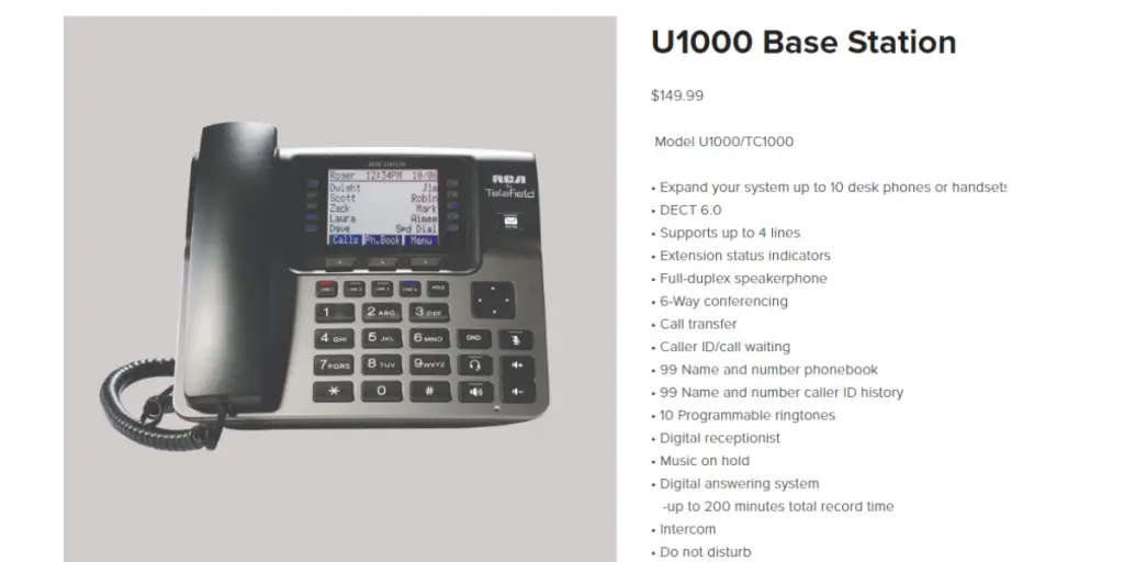 Price of RCA U1000 Unison 4 Line Phone System