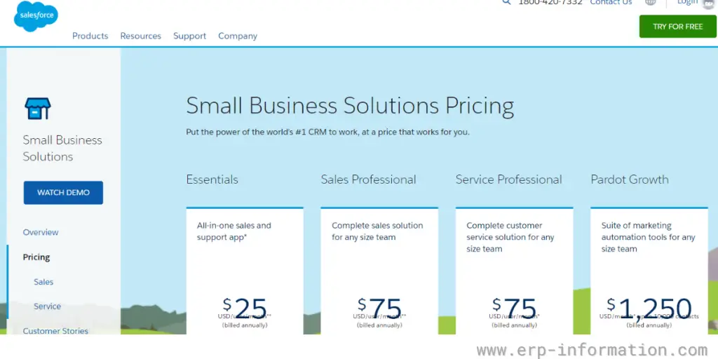 Pricing of SalesForce