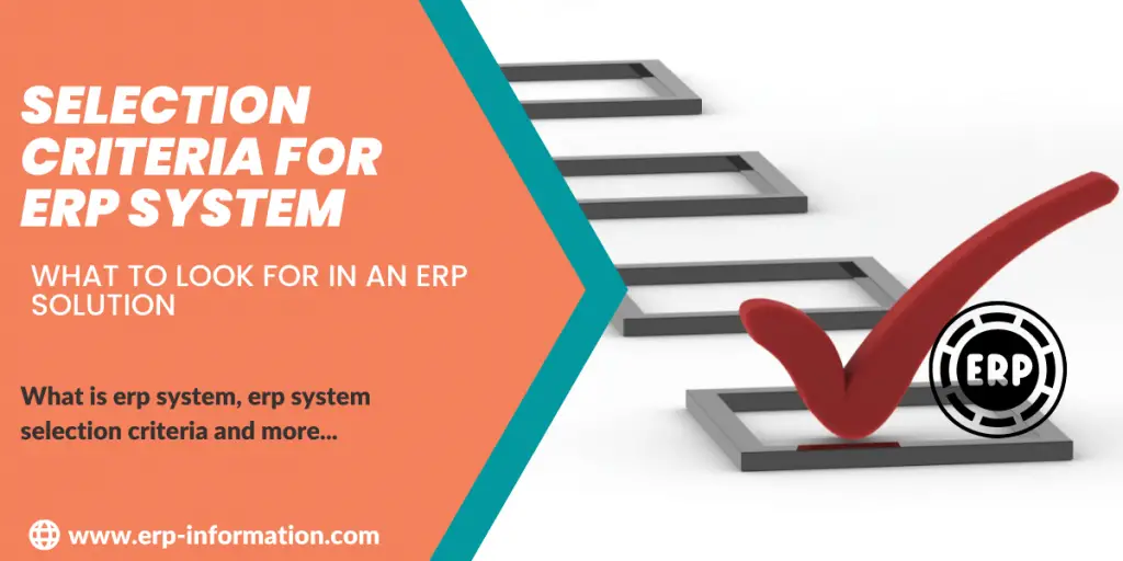 Selection Criteria for ERP System