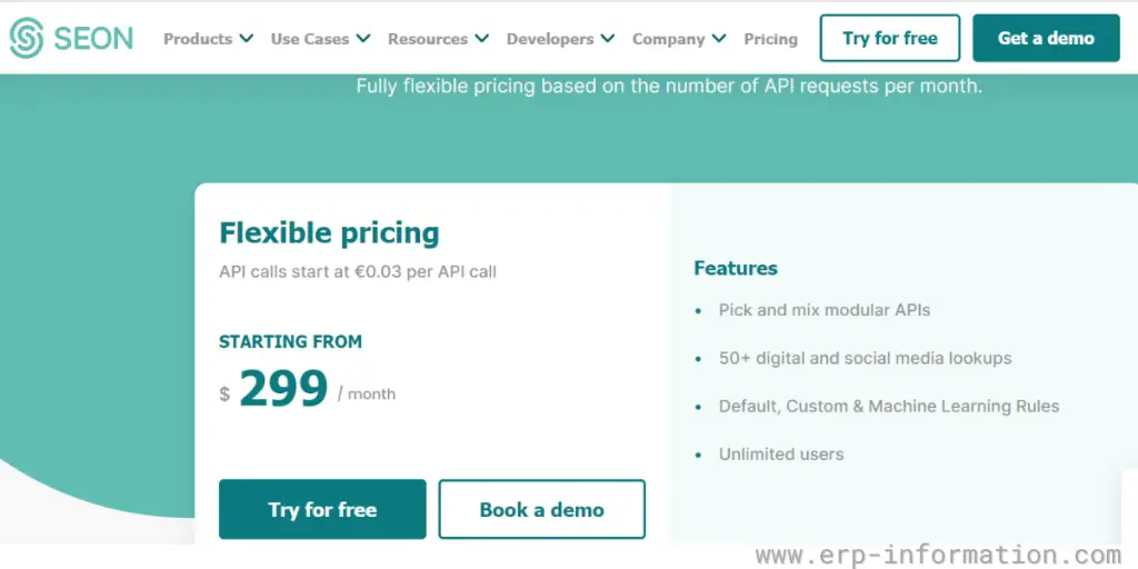 Pricing of SEON