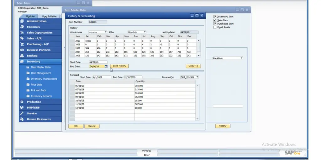 Supply Chain Management of Sap Business One