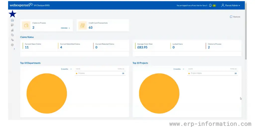 Overview of webexpenses