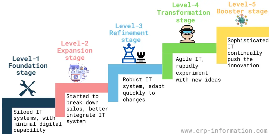 Levels of Digital Maturity Score