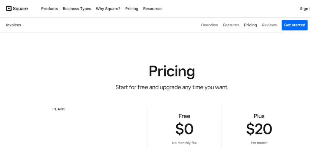 Pricing of Square