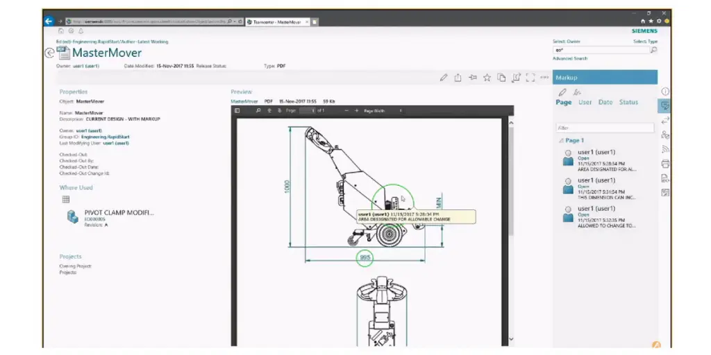 MasterMover Design for Siemens