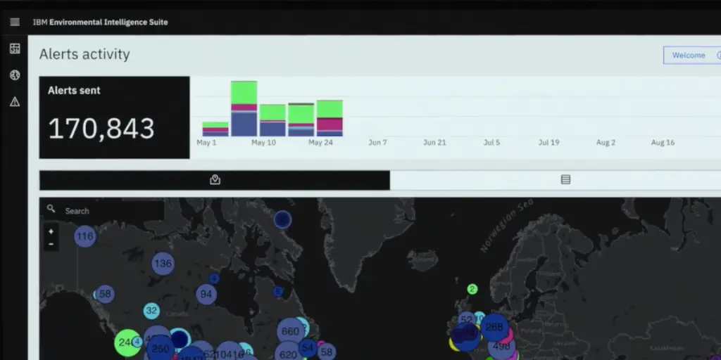 Alerts Activity page of IBM