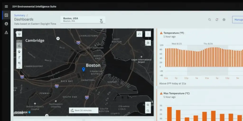 Summary Dashboard page of IBM