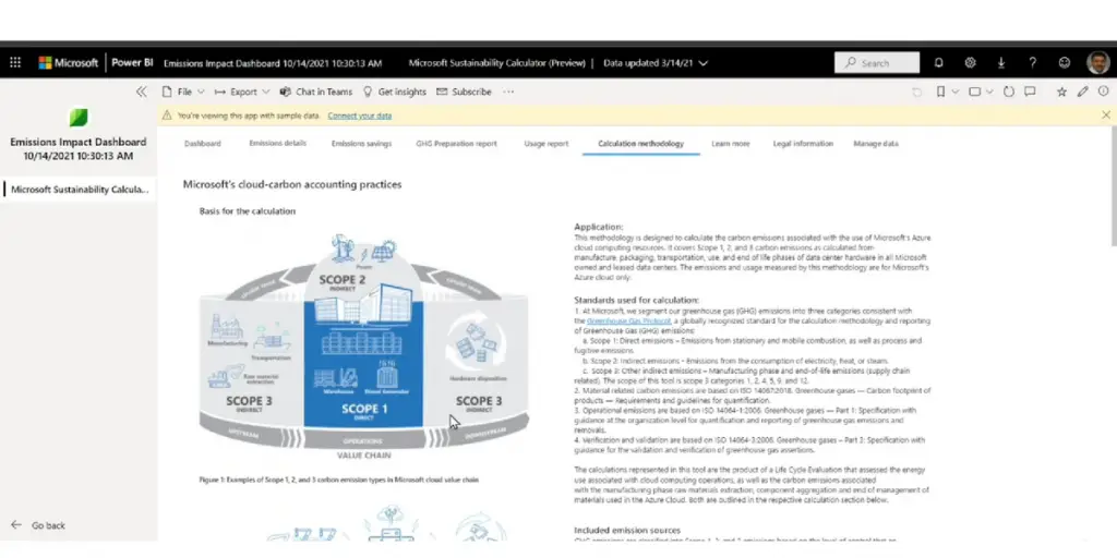 Overview of Microsoft Cloud Carbon Accounting Practice