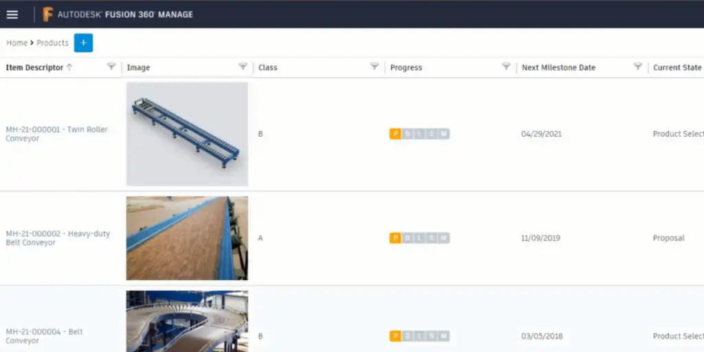 Product page of Fusion 360 Manage with Upchain