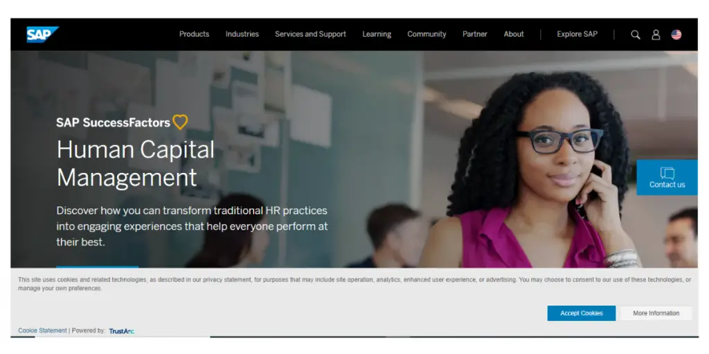 SAP SuccessFactors Webpage
