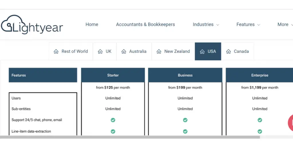 Lightyear Pricing