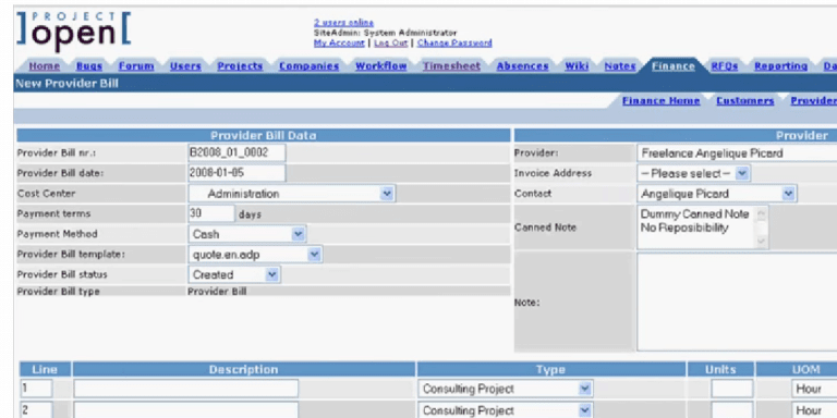 ]Project Open[ - Open Source Project Management Software
