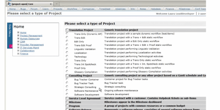 ]Project Open[ - Open Source Project Management Software