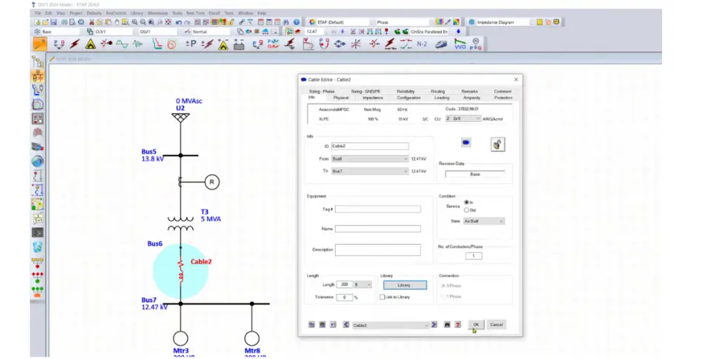 ETAP Cable Editor