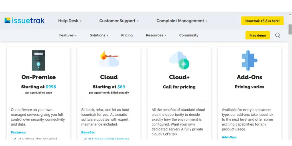 Issuetrak Pricing 