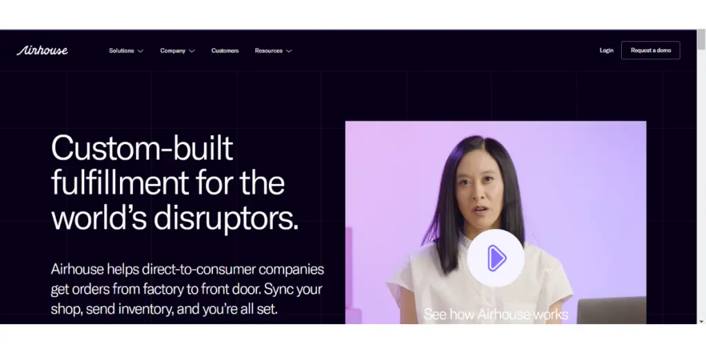 Webpage of Airhouse