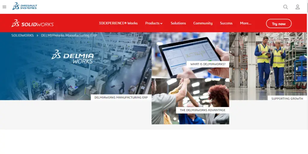 Webpage of DELMIWorks