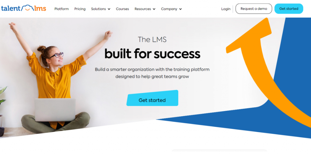 Webpage of Talent LMS