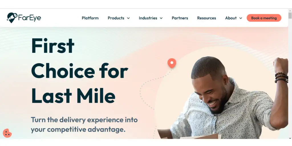 Webpage of FarEye