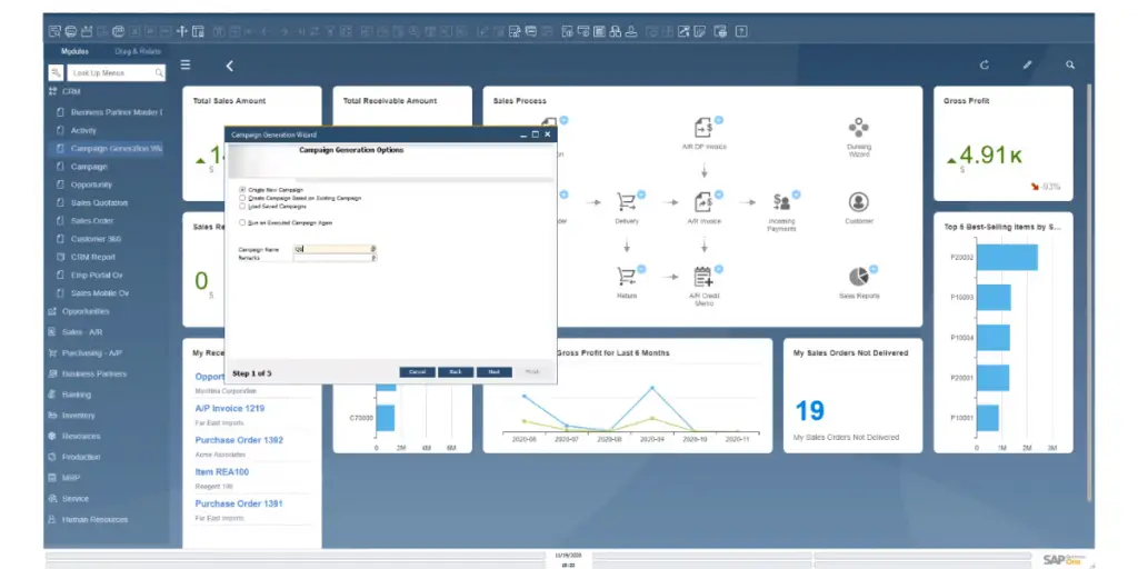 CRM Module of SAP Business One