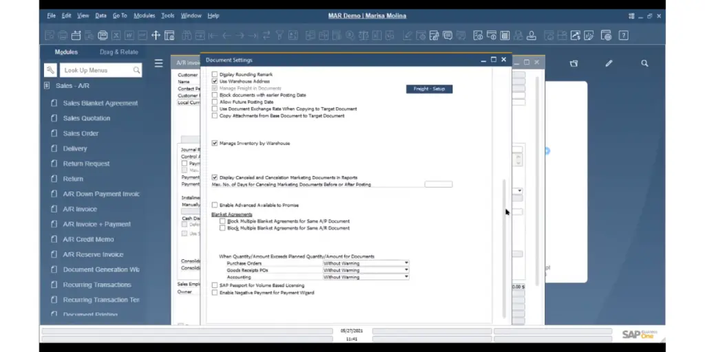 Financial Module of SAP Business One