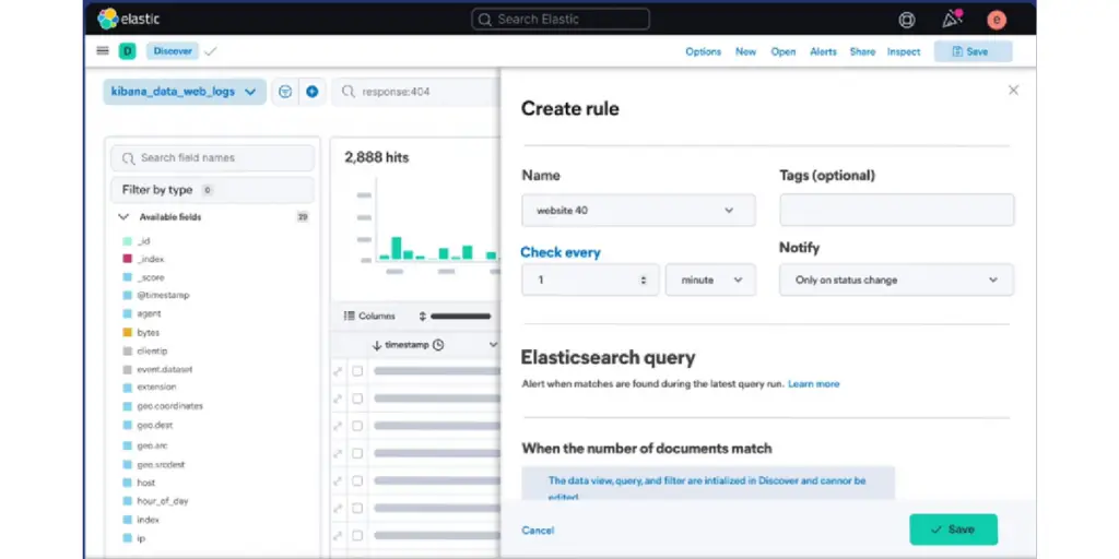 Create Rule of Elasticsearch