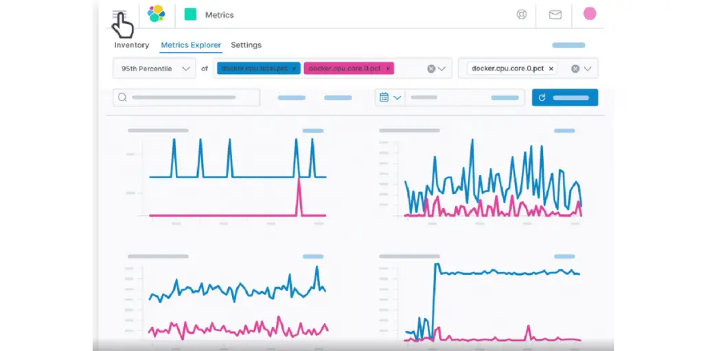 Metrics Explorer of Elasticsearch