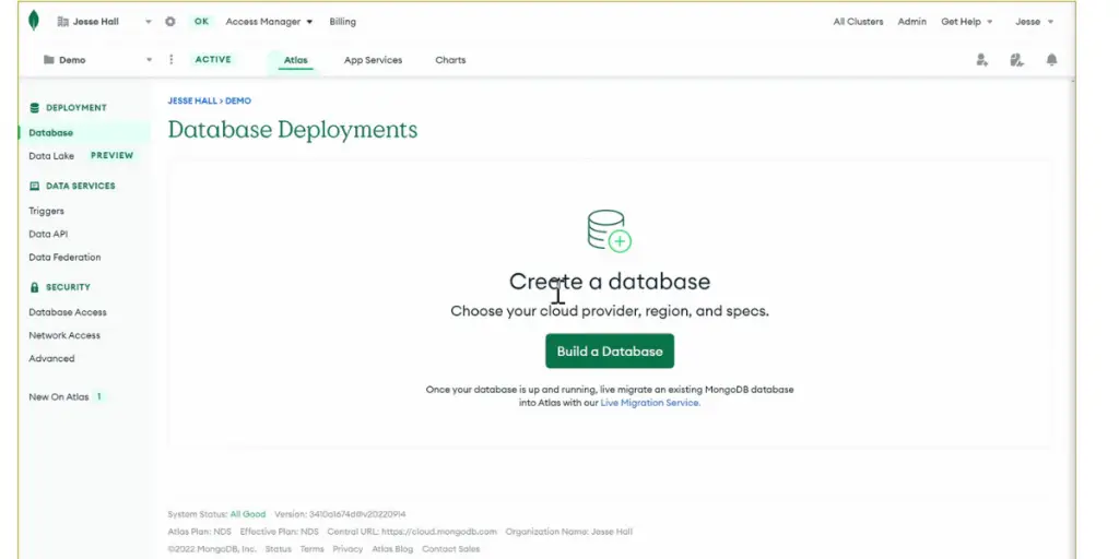 MangoDB Database Atlas