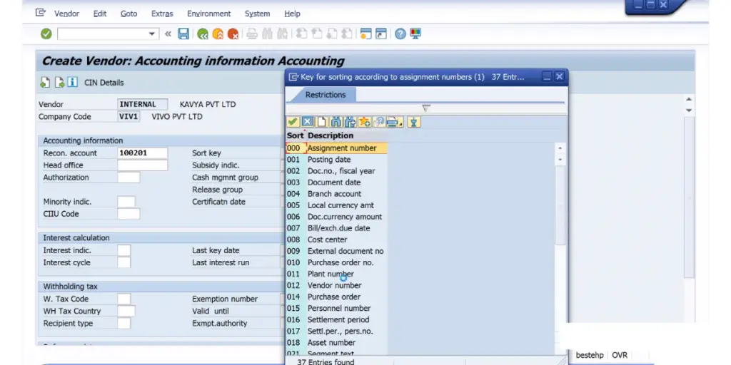 SAP Vendor Payment