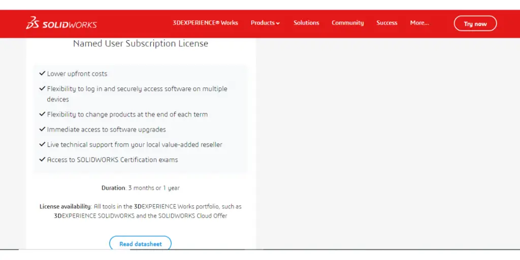 Pricing of Solidworks