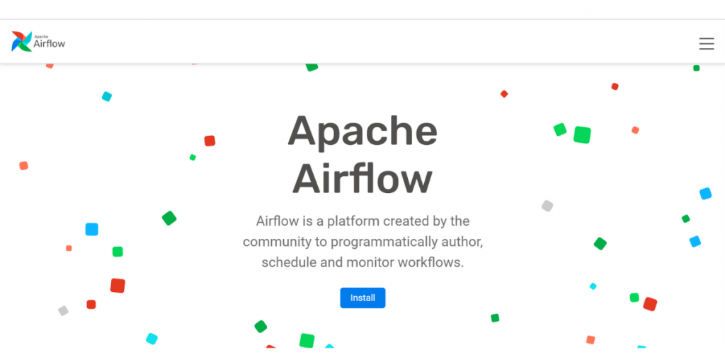 Webpage of Airflow