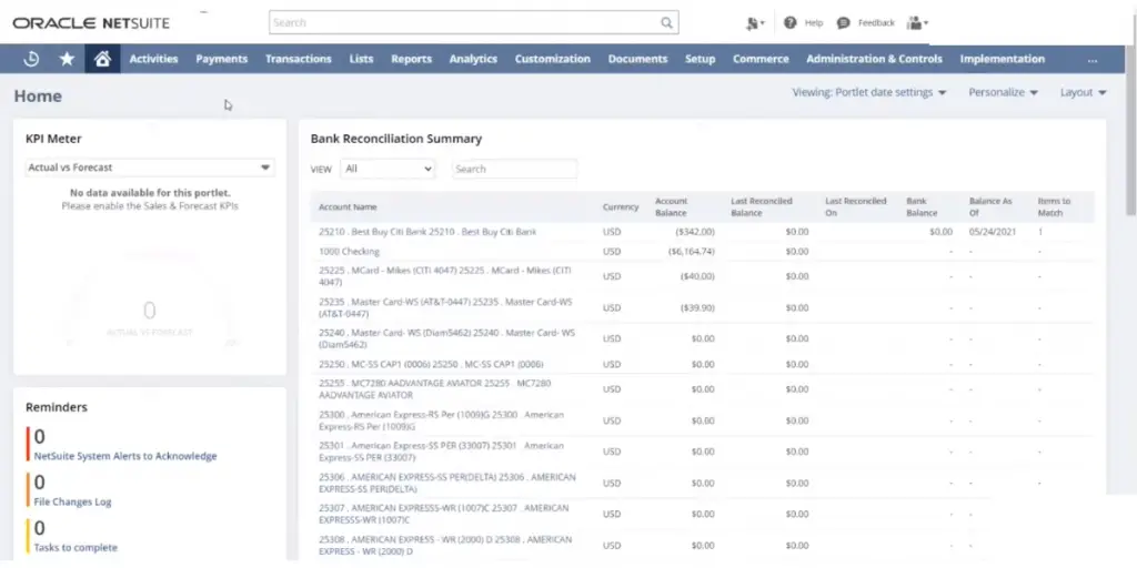 NetSuite Financial Management