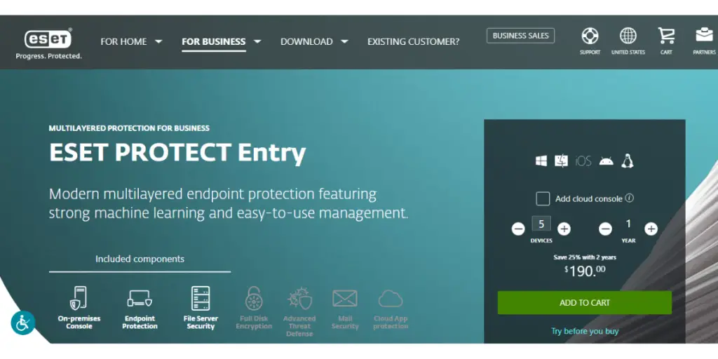 Pricing of ESET