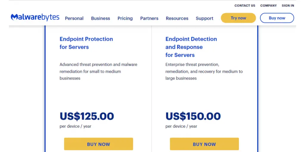 Pricing of Malwarebytes